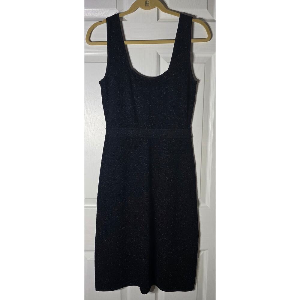 Grace Elements Black Sparkle Square Neckline Stre… - image 2